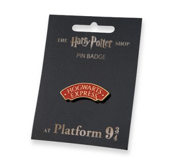 custom enamel pin badge for Harry Potter with red background